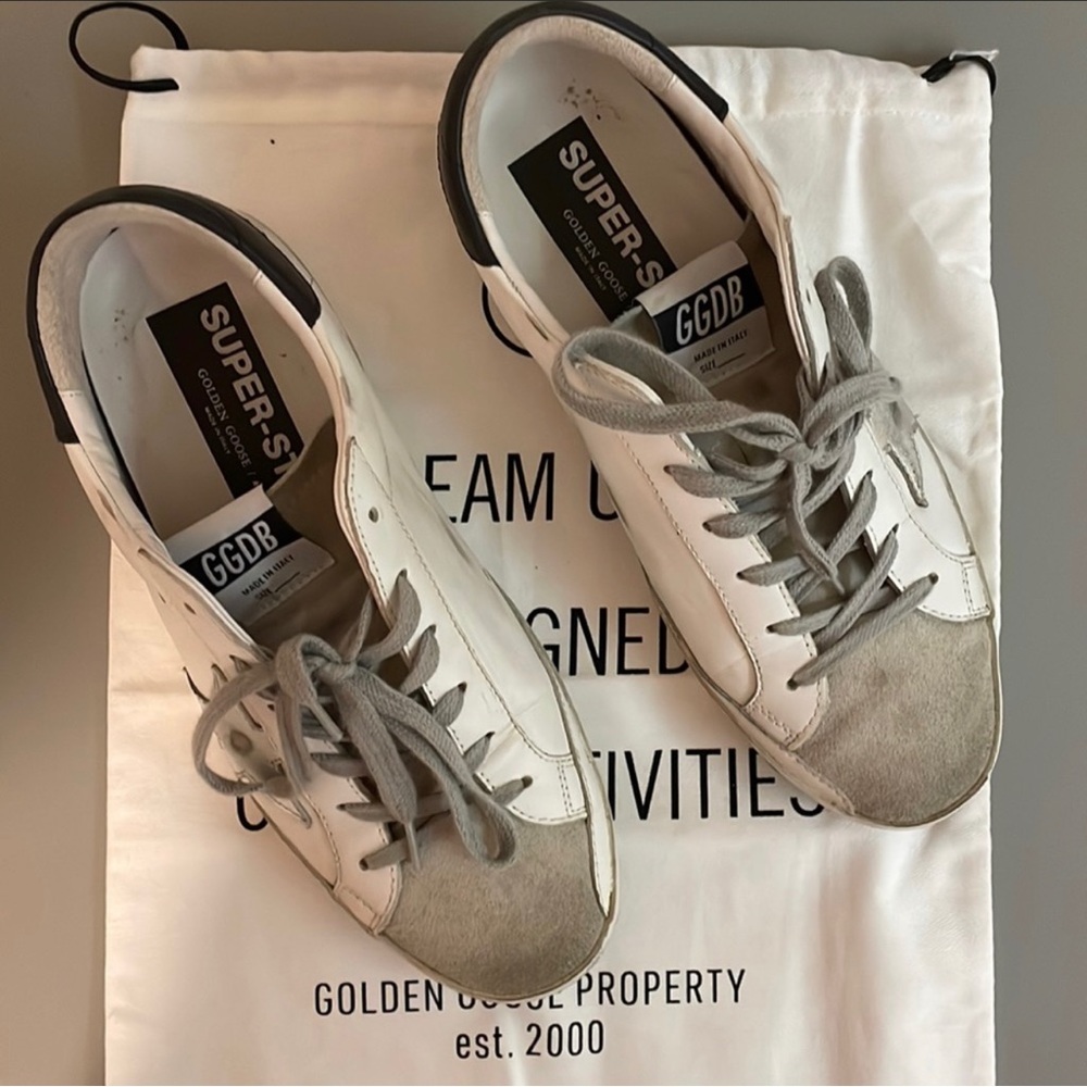 Golden Goose White and Gray Women's Sneakers